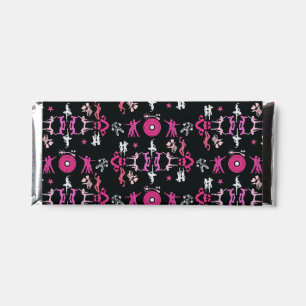 Pink Dancer Patterned Home Decor Hershey Bar Favors