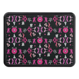 Pink Dancer Patterned Home Decor Hitch Cover