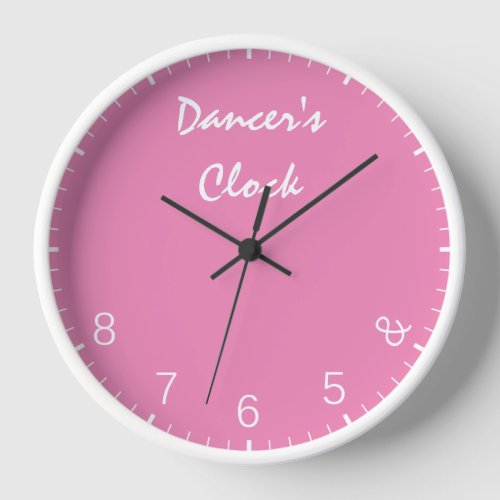 Pink Dancers Clock _ Funny Dancing Dance Humor
