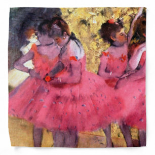 Pink Dancers, Edgar Degas Bandana