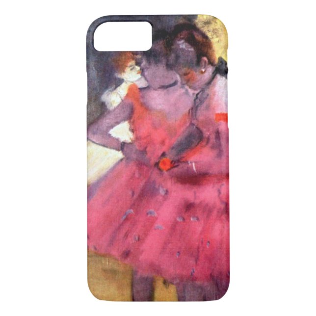 Pink Dancers, Edgar Degas Case-Mate iPhone Case (Back)
