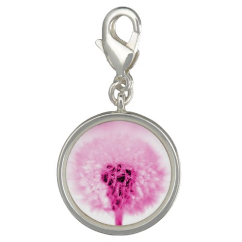 Pink Dandelion Charm