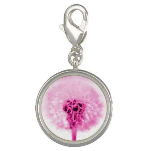 Pink Dandelion Charm