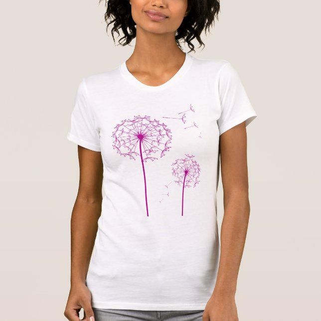 pink dandelion T-Shirt (Front)