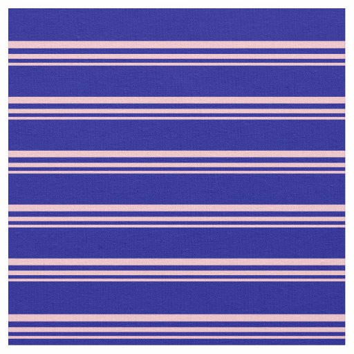 Pink & Dark Blue Colored Pattern of Stripes Fabric