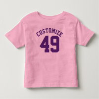 Pink & Dark Purple Toddler | Sports Jersey Design
