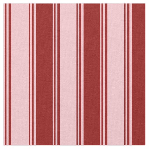 Pink & Dark Red Colored Lined/Striped Pattern Fabric