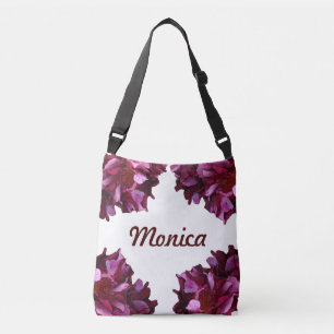 Pink& Dark Red Roses Floral Photo Tote
