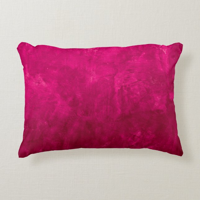 Pink Dark Wall: Abstract Texture. Accent Pillow (Front)