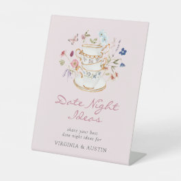 Pink Date Night Ideas Sign