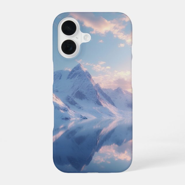 Pink Dawn Alpine Mirror Iphone Case (Back)