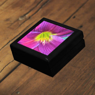 Pink Daylily Bloom Floral Gift Box
