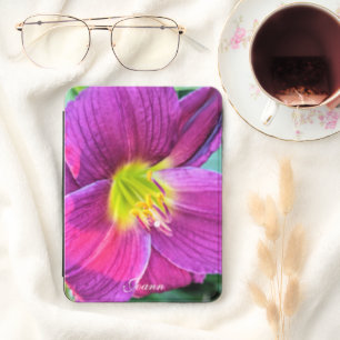Pink Daylily Bloom Personalized Kindle Cover