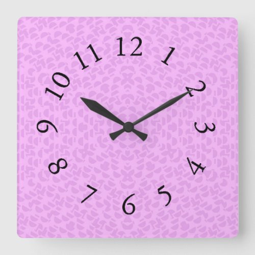 Pink Dazzle Mod_Clocks Square Wall Clock