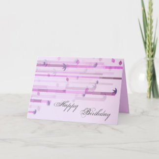 Pink Deco Birthday Card