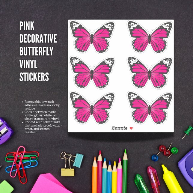 Pink Decorative Butterfly Vinyl Stickers (The Butterfly Studio
Pink Decorative Butterfly Vinyl Stickers)