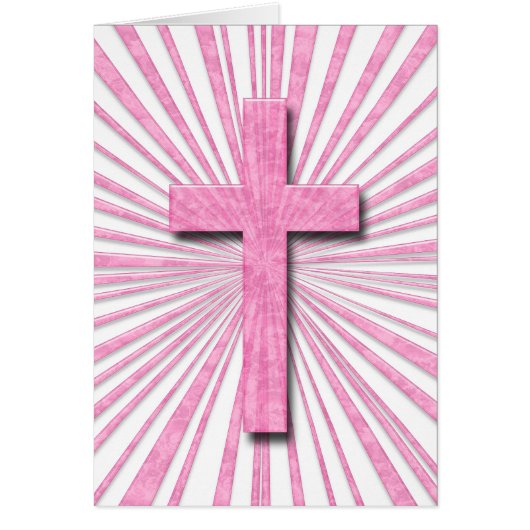 PINK DECORATIVE CROSS CARDS (Front)
