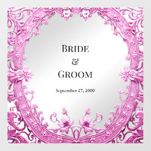 Pink Decorative Floral Floor Decal