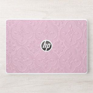 Pink Decorative Floral Pattern HP Laptop Skin