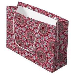 Pink Decorative Holiday Gift Bag