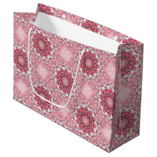 Pink Decorative Holiday Gift Bag