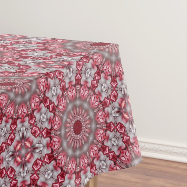Pink Decorative Holiday Tablecloth (In Situ)