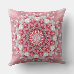 Pink Decorative Holiday Throw Pillow