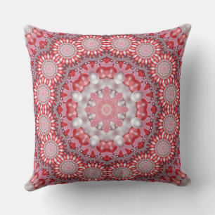 Pink Decorative Holiday Throw Pillow