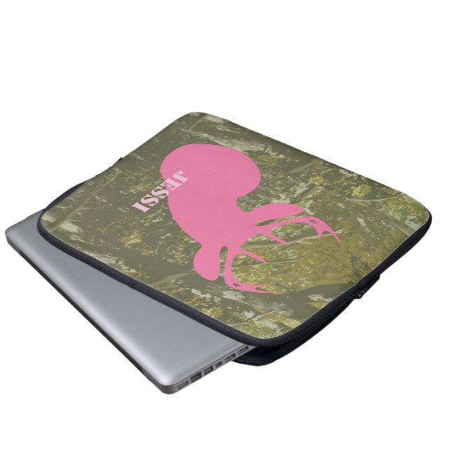 Pink Deer Head & Camouflage Electronics Bag (Front Bottom)
