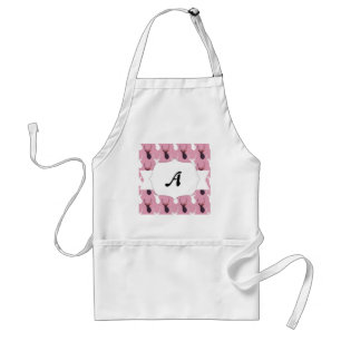 Pink Deer Seamless Pattern Adult Apron