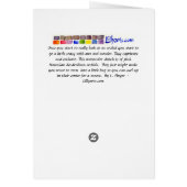 Pink Dendrobium Orchids Watercolor Card (Back)