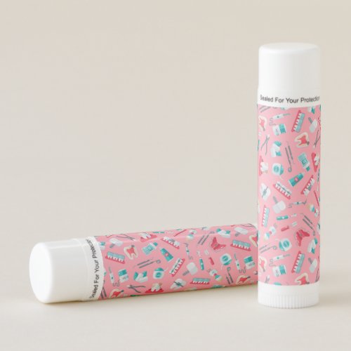 Pink Dental Pattern Lip Balm