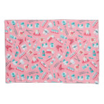 Pink Dental Pattern Pillow Case