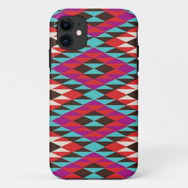 Pink Desert Native American Pattern iPhone4 case (Back)