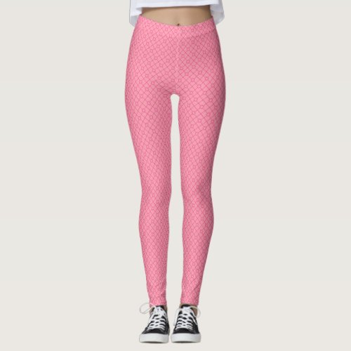 Pink Design Leggings _ Valentines Yoga Pants
