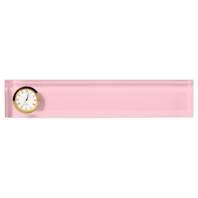 Pink Desk Name Plate (Front)