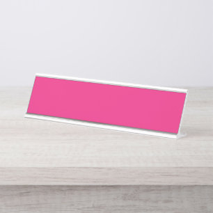 Pink Desk Name Plate   Hot Pink Office Decor