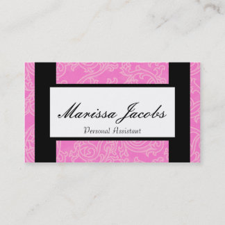 Pink Details Personal Assistant Business Card