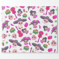 Adorable Two Flower Pattern Wrapping Paper, Zazzle