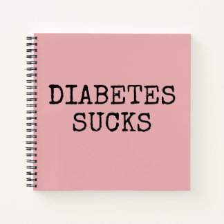Pink diabetes notebook