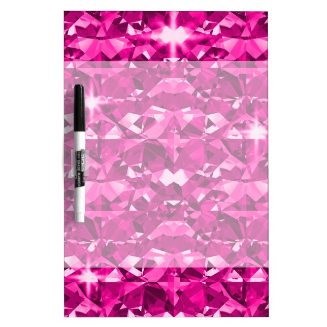 Pink Diamond Bling Dry Erase Board (Front)