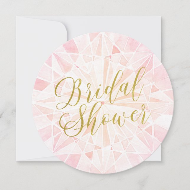 Pink Diamond Bridal Shower Invitation (Front)