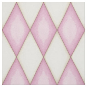 Pink Diamond Check Medieval Fairytale Princess Fabric