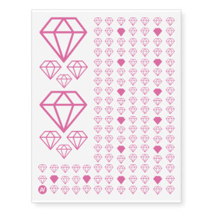 Pink Diamond Collection Temporary Tattoos