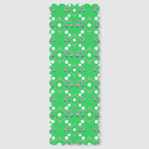 Pink Diamond Golf Floral  Swing, Read, Imagine Bookmarks