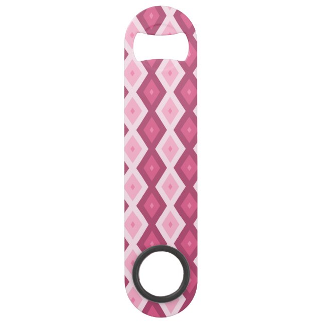 Pink diamond pattern bar key (Front)