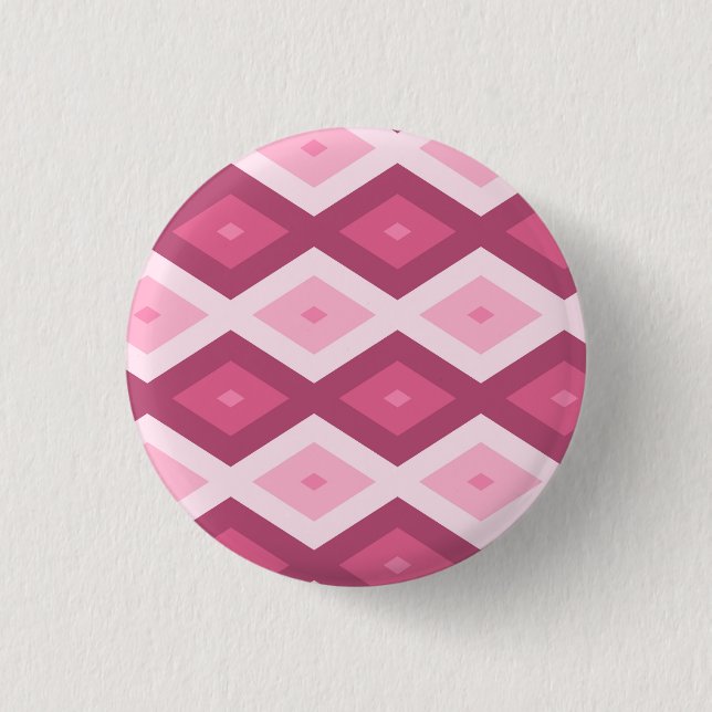 Pink diamond pattern button (Front)