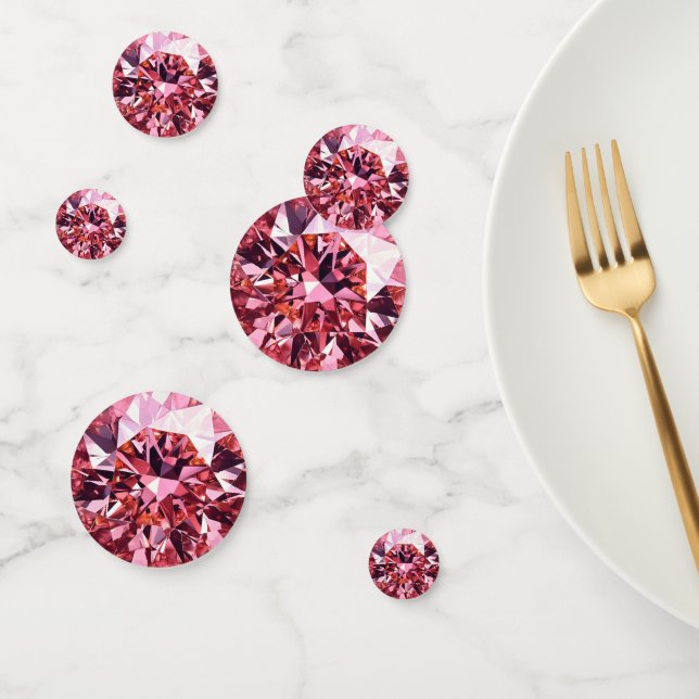 Pink Diamond Pattern Confetti (Group)