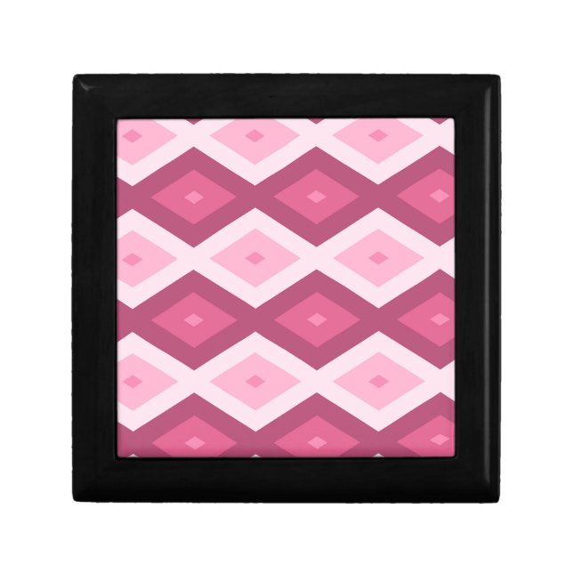 Pink diamond pattern gift box (Front)