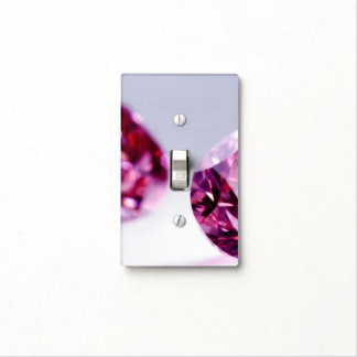 PINK DIAMOND SINGLE TOGGLE LIGHT SWITCH COVER